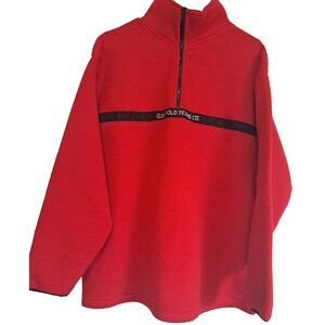 Ralph Lauren Polo Jeans Co. Men's Large Red 1/4 Zip Pullover